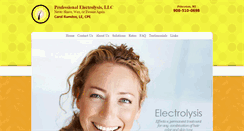 Desktop Screenshot of professionalelectrolysis.net