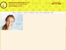 Tablet Screenshot of professionalelectrolysis.net